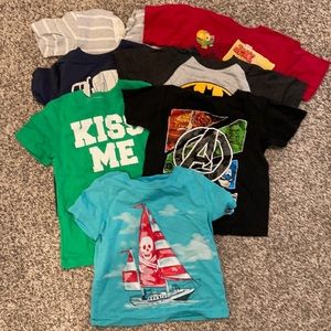 Boys T-Shirt Bundle.  7 Shirt in Total.  Size 5.